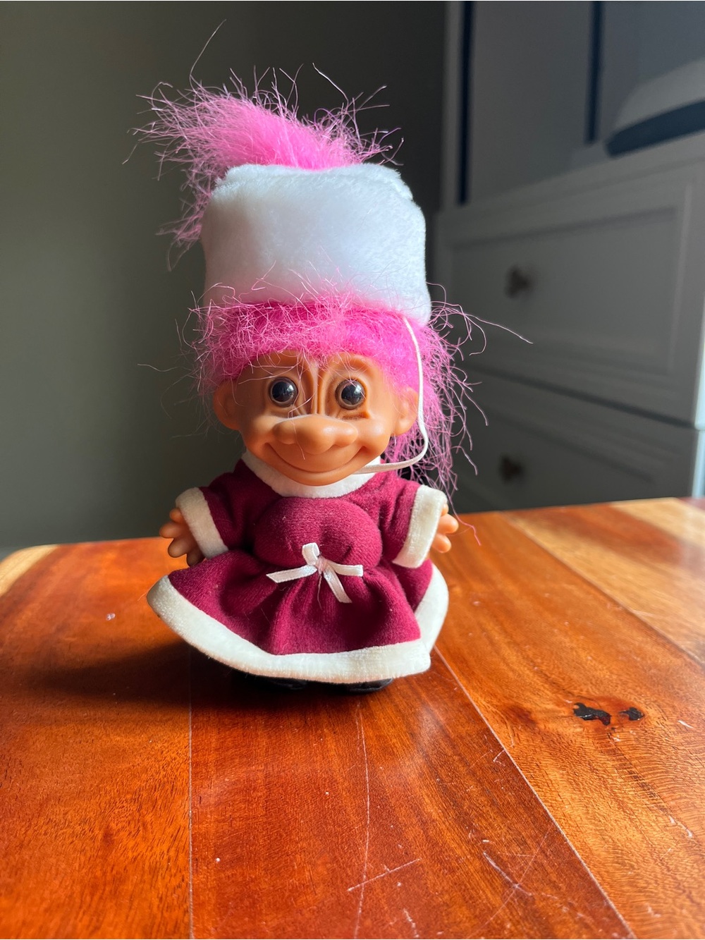 Russ Berrie troll doll featuring bright Pink hair